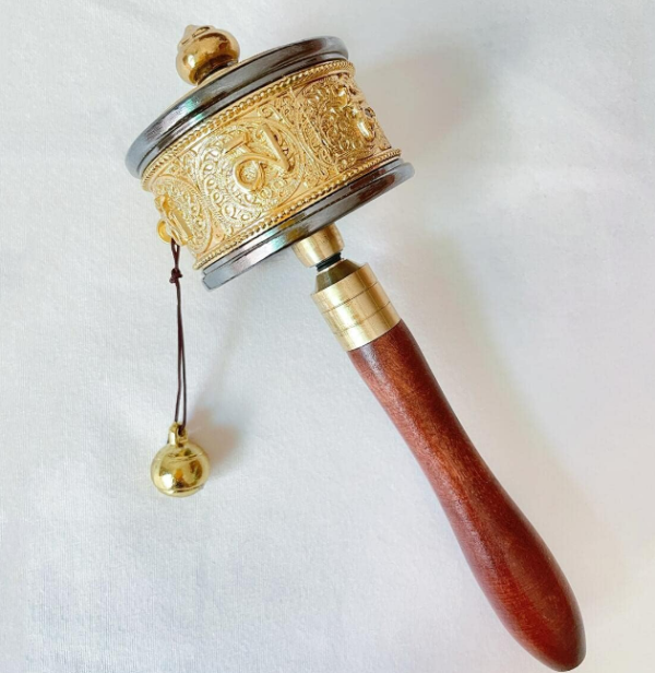 Copper Hand Held Prayer Wheel