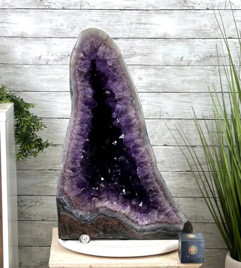 1 Extra Plus Quality Polished Brazilian Amethyst Cathedral