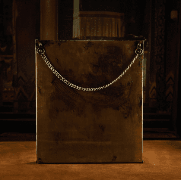 3 RADIANCE OF COMPASSION – 19TH CENTURY GILT COPPER JOWO BUDDHA WALL THANGKA