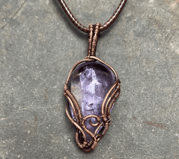 COSMIC SERENITY STREAM AMETHYST PENDANT