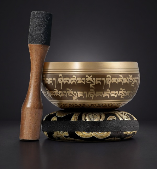 Handmade Tibetan Etched Singing Bowl