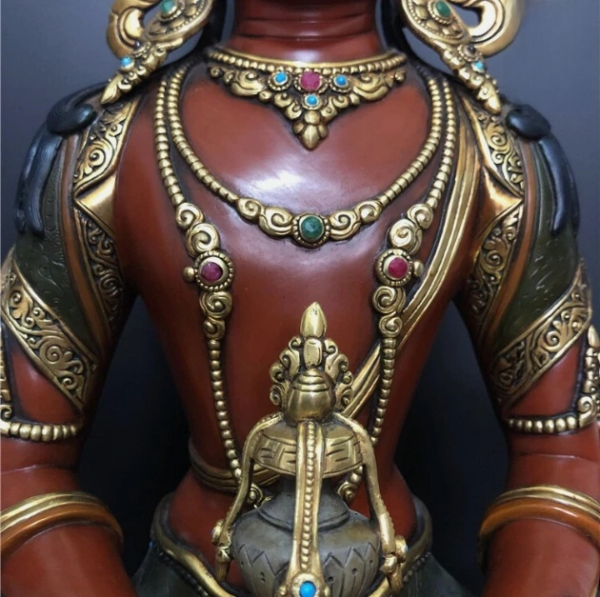 微信图片_20251216203215_PicCopilot_a3945 18'' Tibet Amitayus Long Life Buddha Bronze Statue