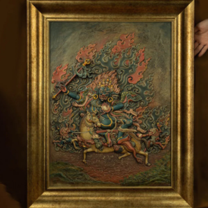 微信图片_20251216211249 QING DYNASTY AUSPICIOUS HEAVENLY MOTHER THANGKA TIBETAN THANGKA