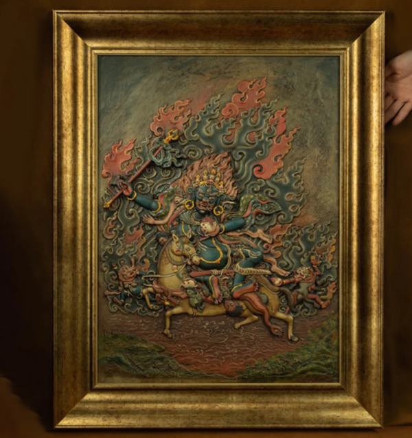 微信图片_20251216211249 QING DYNASTY AUSPICIOUS HEAVENLY MOTHER THANGKA TIBETAN THANGKA