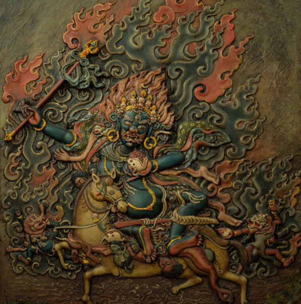 微信图片_20251216211300 QING DYNASTY AUSPICIOUS HEAVENLY MOTHER THANGKA TIBETAN THANGKA