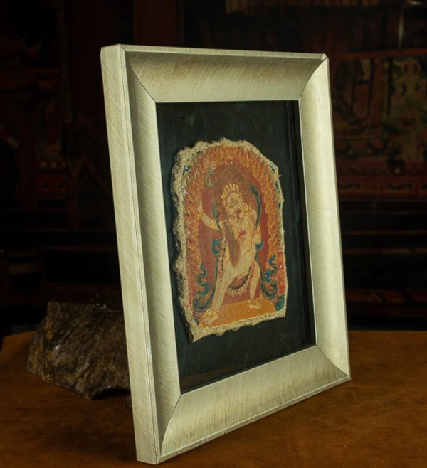 20TH CENTURY WHITE TWO-ARMED MAHAKALA DOUBLE B